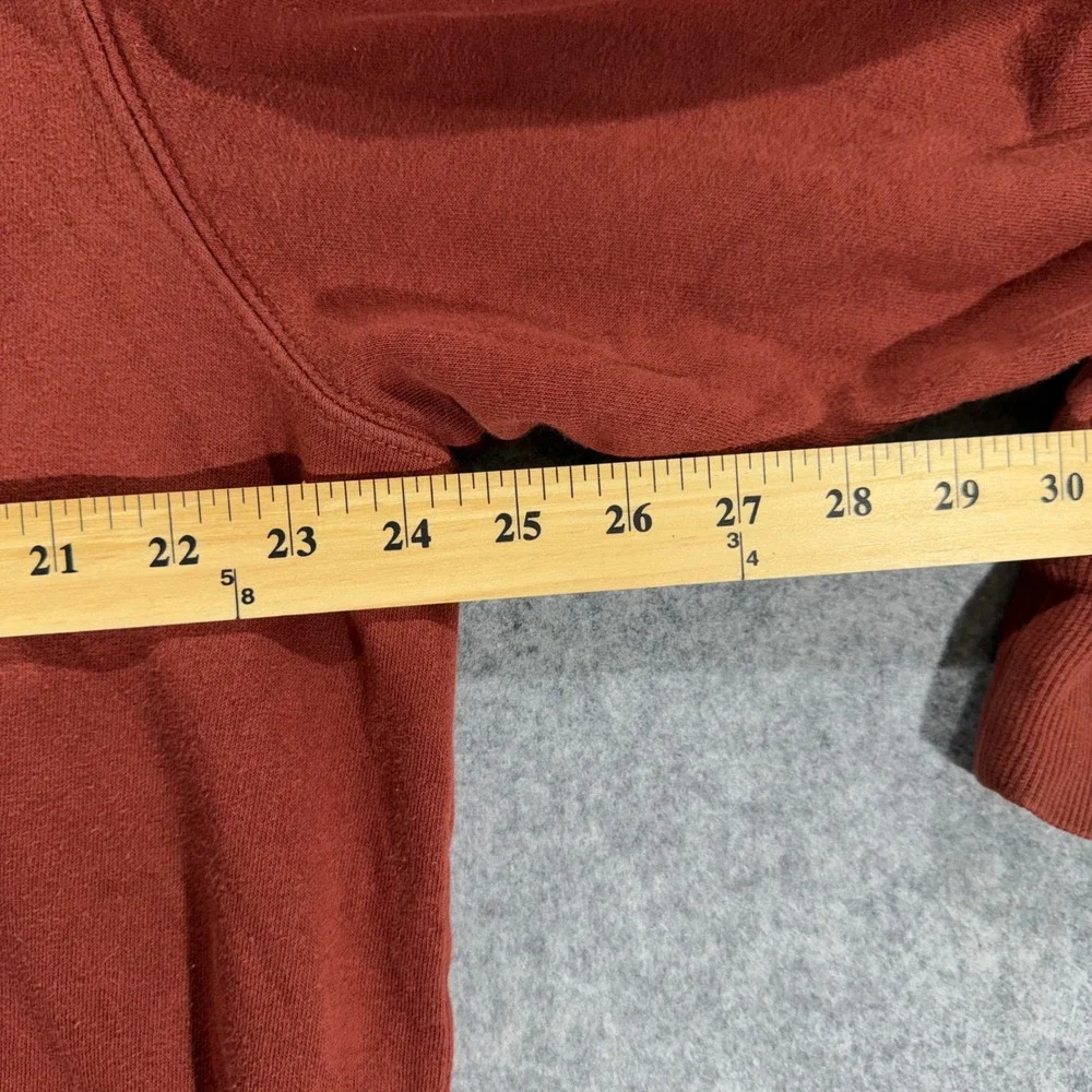 The North Face Mens Never Stop Exploring Hoodie Rust Red Pullover Large